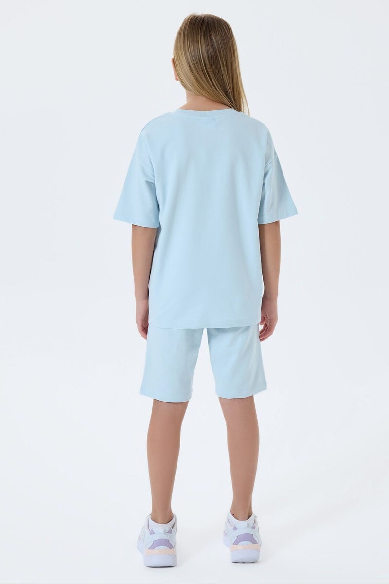 U.S. Polo Assn. Girls Blue Bermuda Set - Image 4